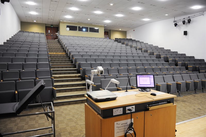 An empty lecture theatre.