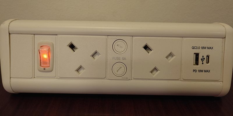 Charging points in Main Computer Room, H1.8, H1.9 and Library Quiet Study Area