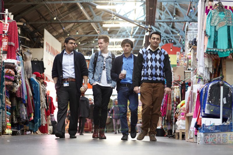 Students in Tooting Market