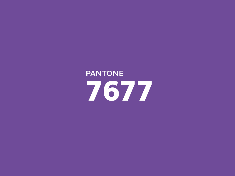 St George's purple Pantone 7677