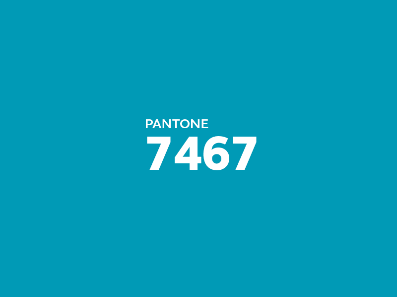 St George's turquoise Pantone 7467