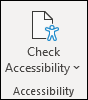 Microsoft Office's accessibility checker icon