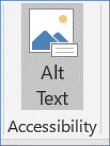 PowerPoint alt text button