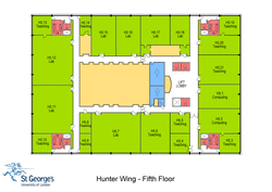 A thumbnail of a map of hunter fifth floor.