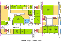 A thumbnail of a map of hunter ground floor