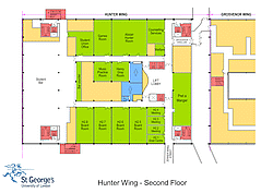 A thumbnail of a map of hunter second floor