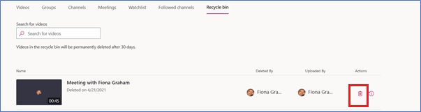 Delete From Recycle Bin