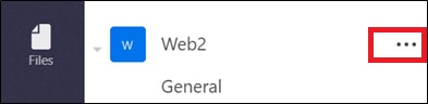 Teams More options