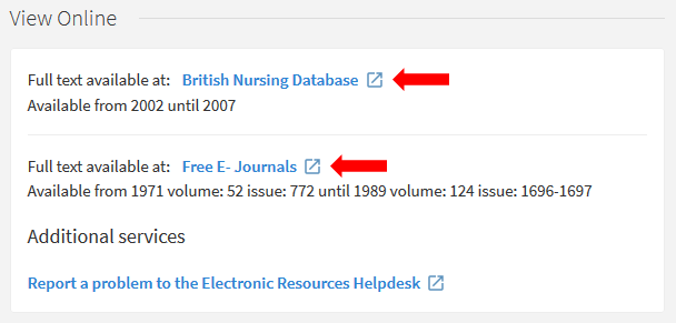 14 E-journal targets