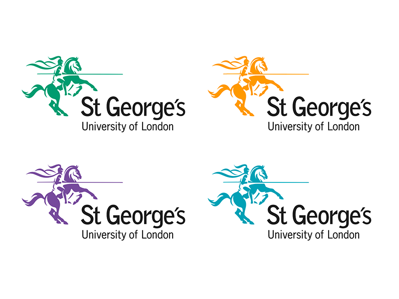 Variants of the St George's logo
