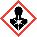 The health hazard symbol.