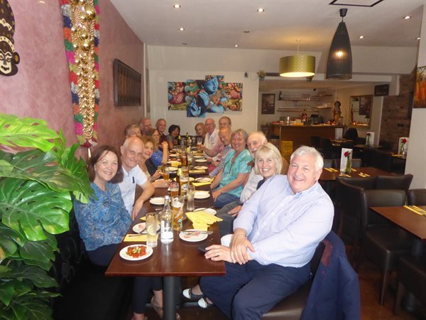 The class of 1979 at lunch.