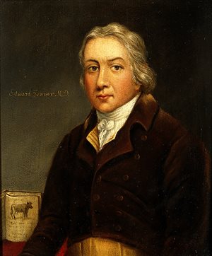 A portrait of Edward Jenner.