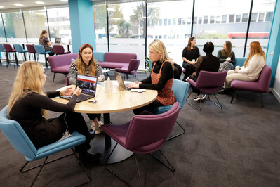 Collaboration space in use