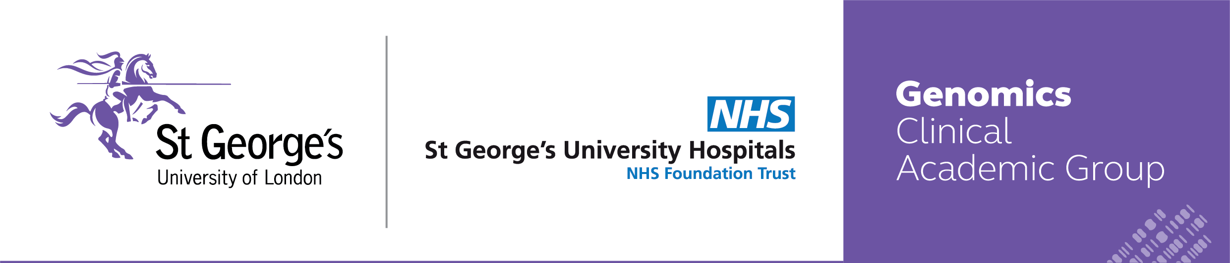 Genomics Clinical Academic Group logo banner